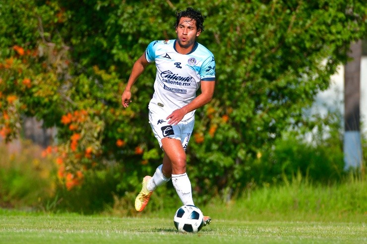 León, Guanajuato, 14 de agosto de 2021. Gael Sandoval, durante el partido de la jornada 4 del torneo Grita Mexico Apertura 2021 de la Liga BBVA MX categoría Sub20 entre Esmeraldas del León y Mazatlán Fin celebrado en el Club León. Foto : Imago7/Sebastian Laureano Miranda