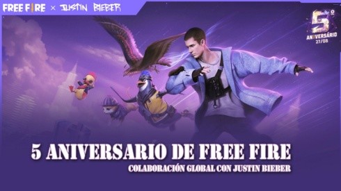 Free Fire tendrá una colaboración mundial con Justin Bieber y un concierto dentro del juego