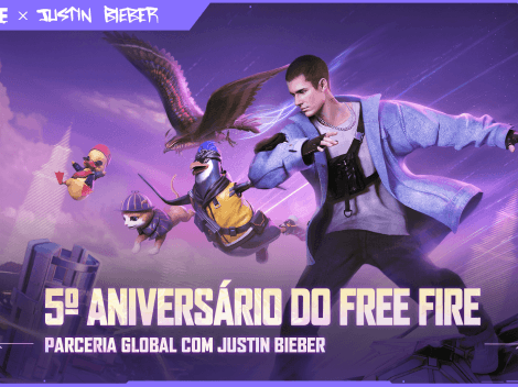 Free Fire anuncia parceria com Justin Bieber para aniversário de 5 anos do jogo