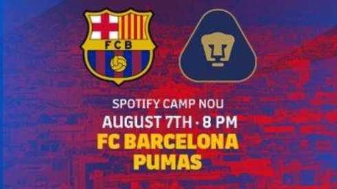 Barcelona anunció a Pumas como su rival para el próximo partido por el Trofeo Joan Gamper.