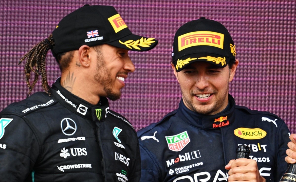 F Checo P Rez Y Lewis Hamilton Revivieron Un Recuerdo De La Infancia En Silverstone