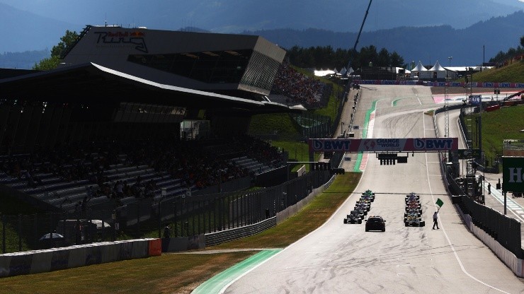 La recta principal del Red Bull Ring, sede del Gran Premio de Austria.