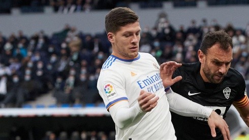 Luka Jovic en acción con Real Madrid.