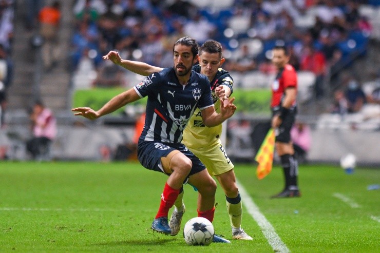 Monterrey, Nuevo León, 5 de marzo de 2022. , durante el partido de la jornada 9 del torneo Grita Mexico Clausura 2022 de la Liga BBVA MX, entre los Rayados de Monterrey y las Águilas del America, celebrado en el estadio BBVA. Foto: Imago7/Andrea Jimenez