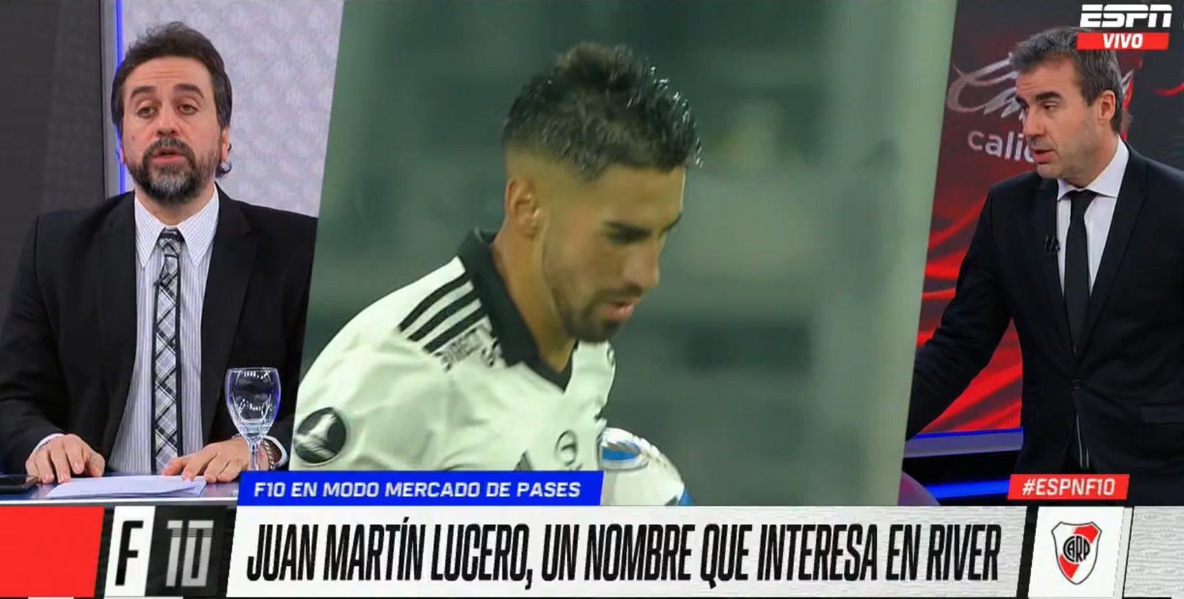 Desde Argentina avisan del interés de River por Lucero | Foto: Captura ESPN 