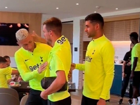 VIDEO | Cuti Romero se reencontró con Richarlison y esto pasó en Tottenham