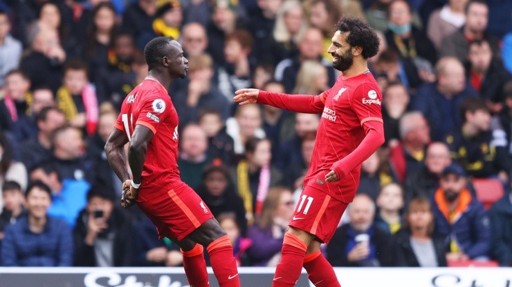 Sadio Mané y Mohamed Salah.