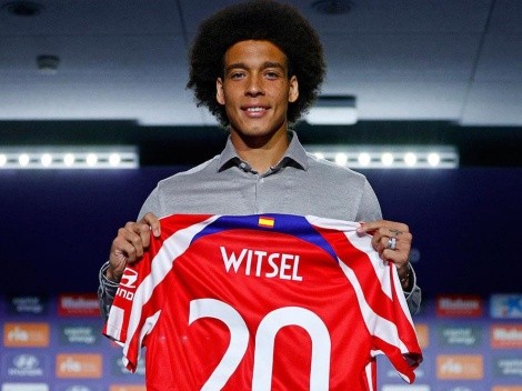 En presentación con Atlético, Axel Witsel y su sátira contra Thibaut Courtois