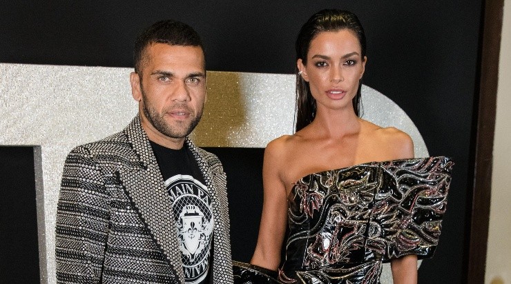 SAO PAULO, BRAZIL - AUGUST 26: Daniel Alves and Joana Sanz attends the Balmain party at Cidade Jardim Shopping on August 26, 2019 in Sao Paulo, Brazil.(Photo by Mauricio Santana/Getty Images) *** Local Caption *** Daniel Alves; Joana Sanz-Not Released (NR)