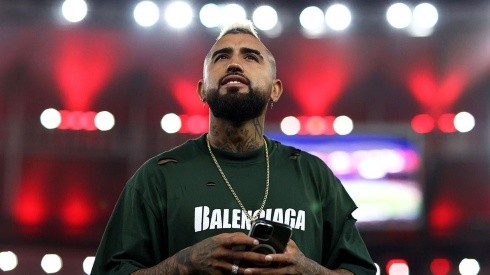 Arturo Vidal en el estadio Maracaná de Flamengo.