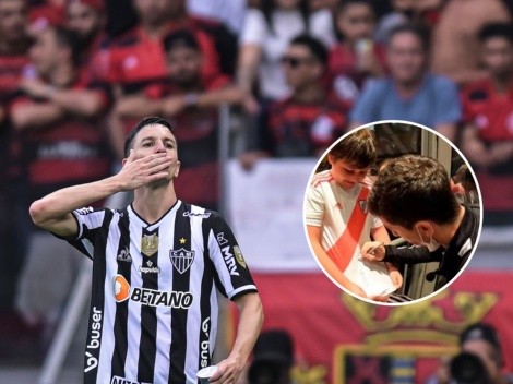 VIDEO | La reacción de Nacho Fernández cuando hincha de River le pidió que vuelva al club
