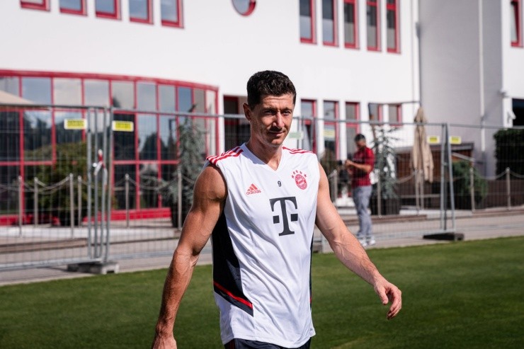 Lewandowski llegó puntual a la pretemporada en Säbener Strasse (Bayern Munich)