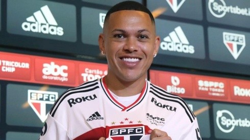 Rubens Chiri/ São Paulo FC/ "Coração falou mais forte"; Marcos Guilherme revela desejo de ir para fora,  mas ressalta que questão sentimental pesou para chegar no São Paulo.
