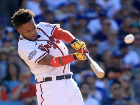 Video: Ronald Acuña Jr. puts the ball out of Dodger Stadium during the 2022 Home Run Derby