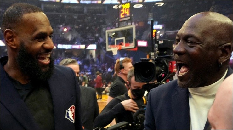 LeBron James y Michael Jordan (Foto: Kevin Mazur | Getty Images)