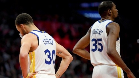 Stephen Curry y Kevin Durant en Golden State Warriors
