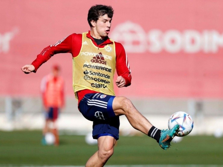Gonzalo Tapia entrenando con la Selección Chilena | Foto: La Roja 