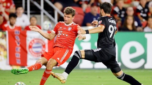 Müller en su gol con Bayern ante DC United.