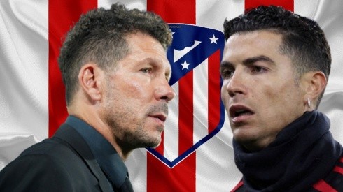 Diego Simeone y Cristiano Ronaldo.