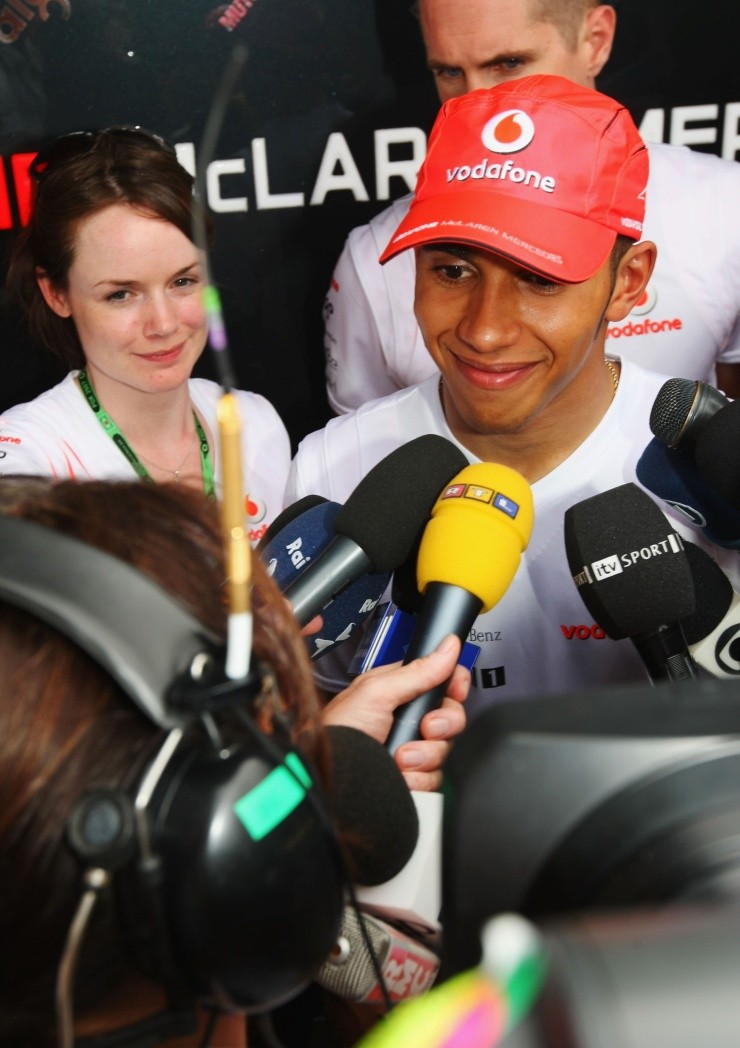 Un joven Hamilton, en su primer año en la Fórmula 1. Créditos: Getty Images