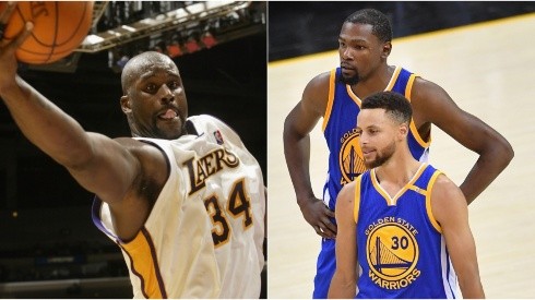 Shaquille O'Neal, Stephen Curry y Kevin Durant