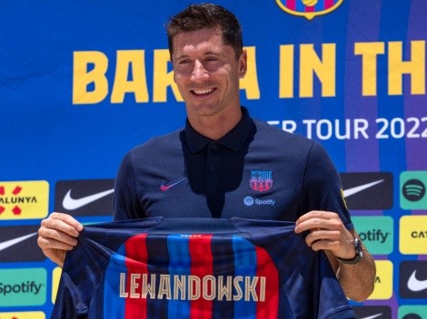 Lewandowski dejó sin letra W a varias tiendas de Barcelona
