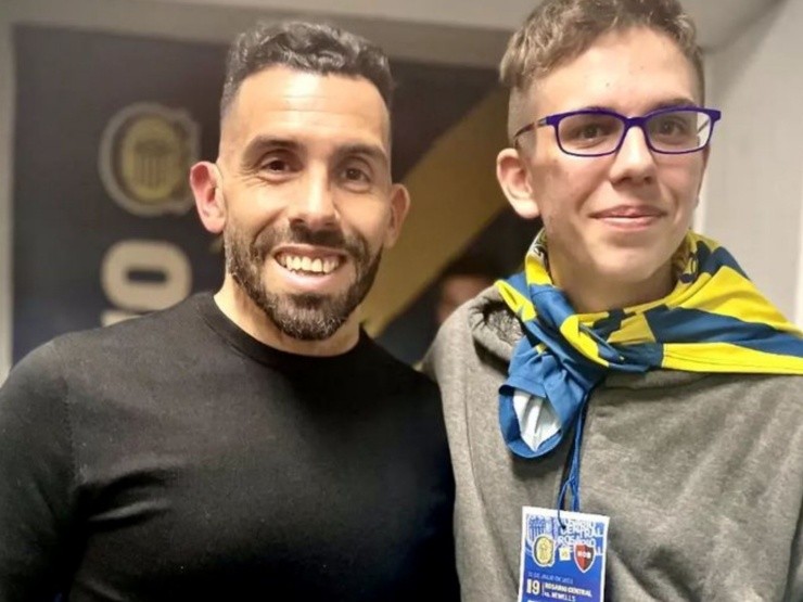 El argentino estuvo presente en el triunfo de Rosario Central | Foto: Instagram 