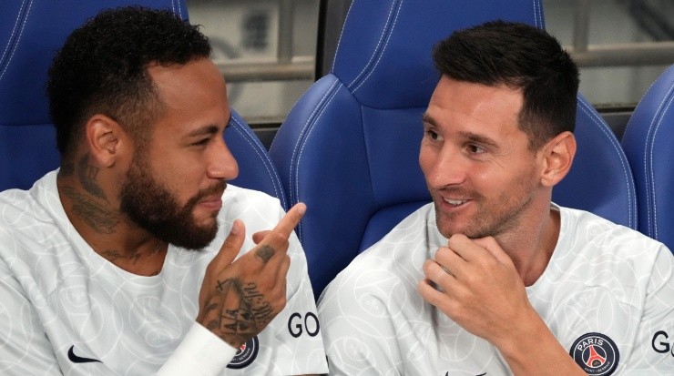 Neymar Jr and Lionel Messi. (Koji Watanabe/Getty Images)