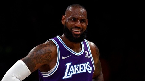 LeBron James con Los Angeles Lakers en la NBA 2022