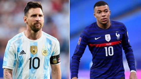 Lionel Messi and Kylian Mbappé, Argentina, France