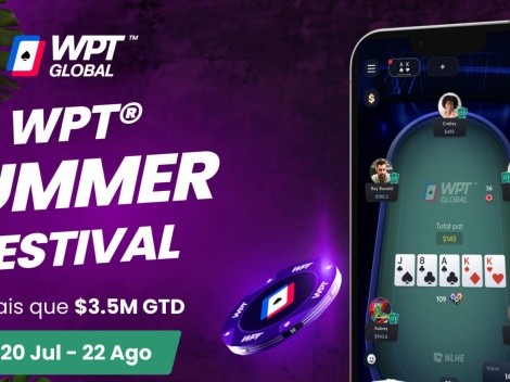 Poker online: Festival de verão no WPT Global oferece torneio com US$ 1 milhão garantido com buy-in de US$ 1