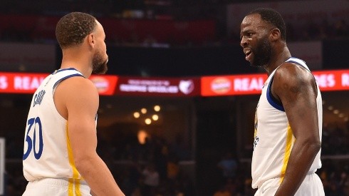 Stephen Curry (left) and Draymond Green.