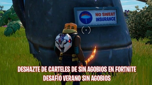 Fortnite: Cómo deshacerte y tirar carteles de Sin Agobios en un contenedor oficial