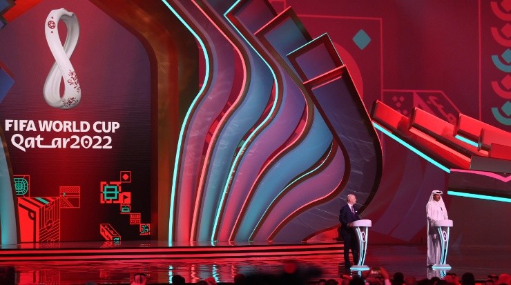 An image of the FIFA World Cup Qatar 2022 Final Draw. (David Ramos/Getty Images)