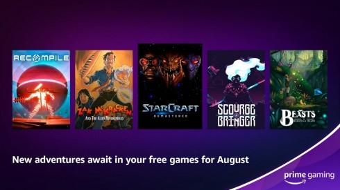 Prime Gaming revela os jogos grátis de agosto com StarCraft Remastered e mais