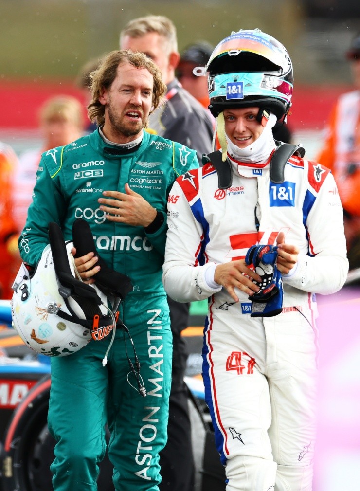 Vettel también entabló amistad con Mick Schumacher. Créditos: Getty Images