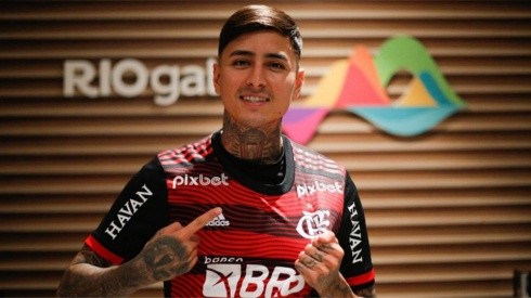 Erick Pulgar fue presentado en el Flamengo