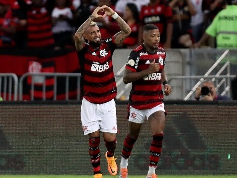 Video: Vidal anota su primer gol con la camiseta del Flamengo