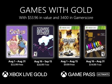 Xbox Games with Gold de agosto terá Saint’s Row 2, Calico e mais jogos
