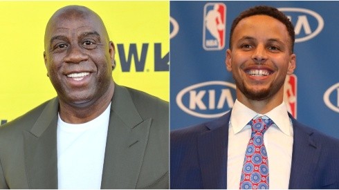 Magic Johnson y Stephen Curry.