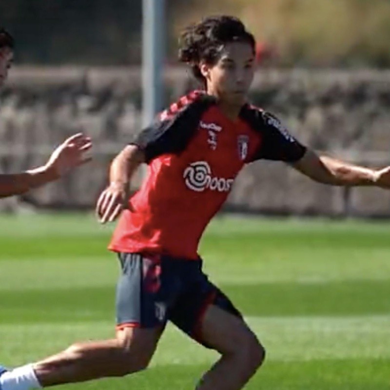 VIDEO | Lainez ya entrena con el Sporting Braga