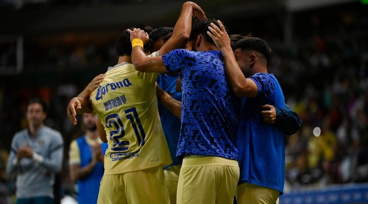 León, Guanajuato, 31 de julio de 2022.  ,durante el partido de la jornada 6 del torneo Apertura 2022 de la Liga BBVA MX, entre los Esmeraldas del León y las Águilas del America, celebrado en el estadio León. Foto: Imago7/ Sebastian Laureano Miranda