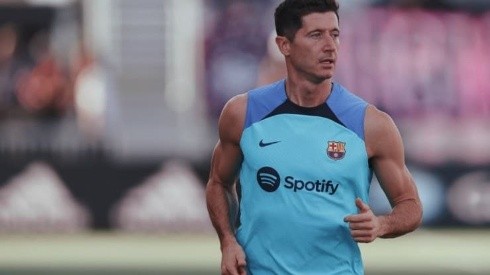Divulgação/Barcelona - Lewandowski 'rouba' chances de astro no Barcelona