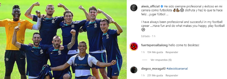 Alexis Sánchez Instagram