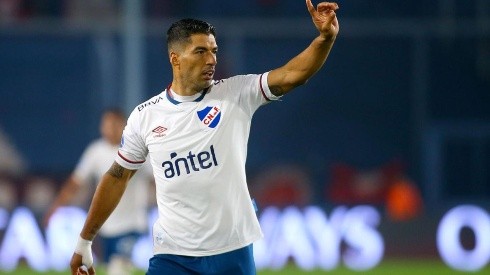 Luis Suárez con la camiseta de Nacional.