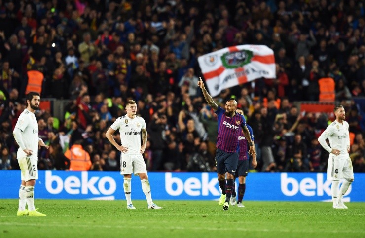 Vidal celebrando su anotación al Real Madrid | Foto: Getty Images Vidal celebrando su anotación al Real Madrid | Foto: Getty Images