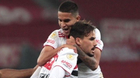 Foto: Rubens Chiri / saopaulofc.net. Rodrigo Nestor e Igor Gomes, revelados pelo São Paulo, foram sondados pelo Botafogo no início de 2022