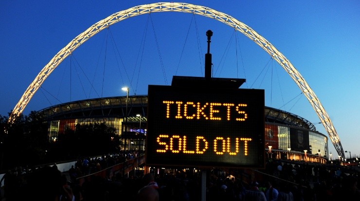 Sold out tickets during the Euro 2020. (Michael Steele/Getty Images)