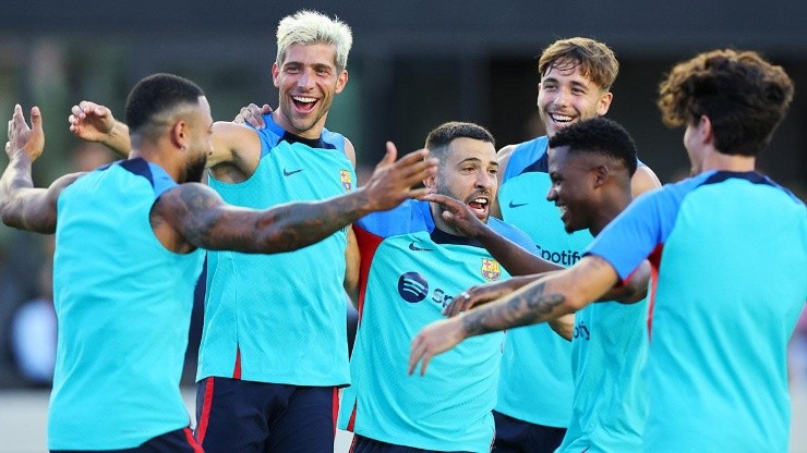 Barcelona en entrenamiento.