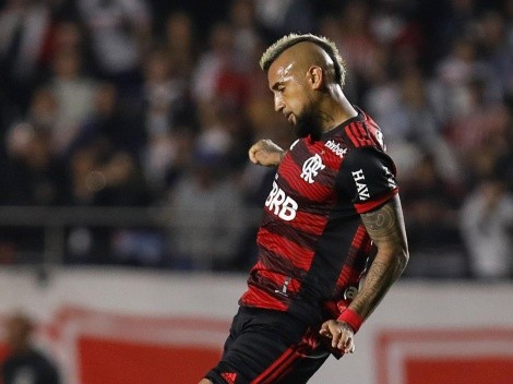 Vidal es titular y Pulgar no ve acción en triunfazo de Flamengo ante Sao Paulo